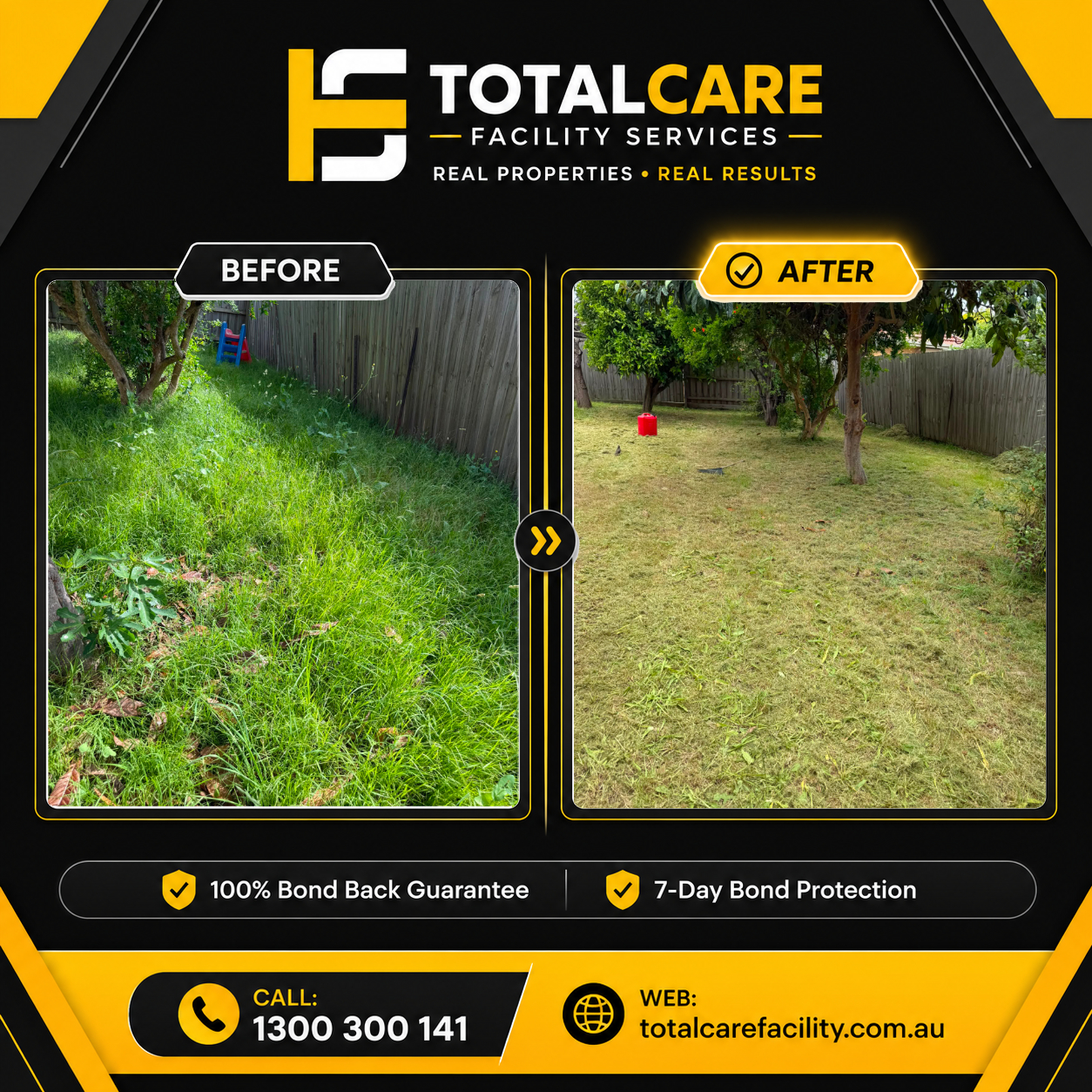 TotalCare cleaning project 1, before and after