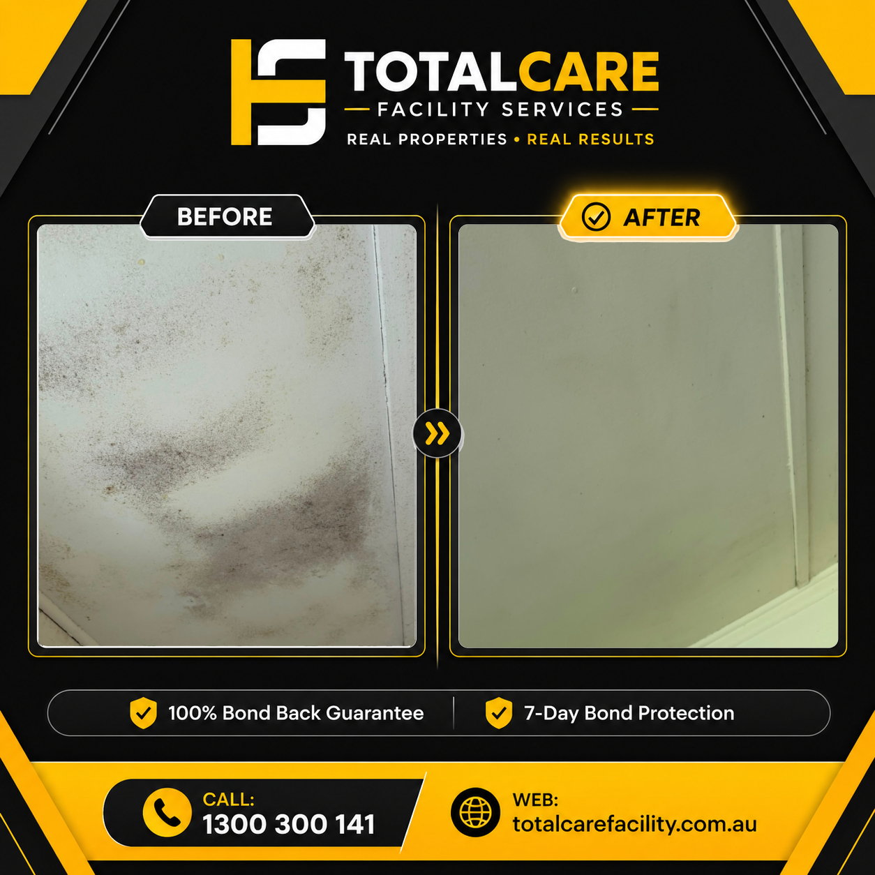 TotalCare cleaning project 3, before and after