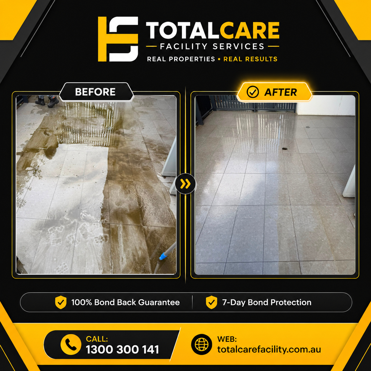 TotalCare cleaning project 4, before and after