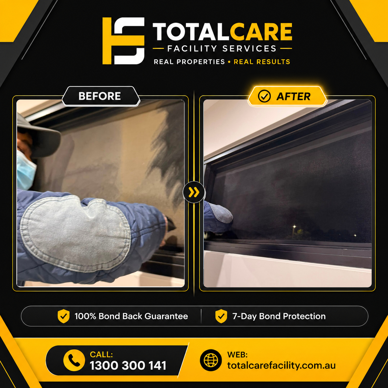TotalCare cleaning project 6, before and after